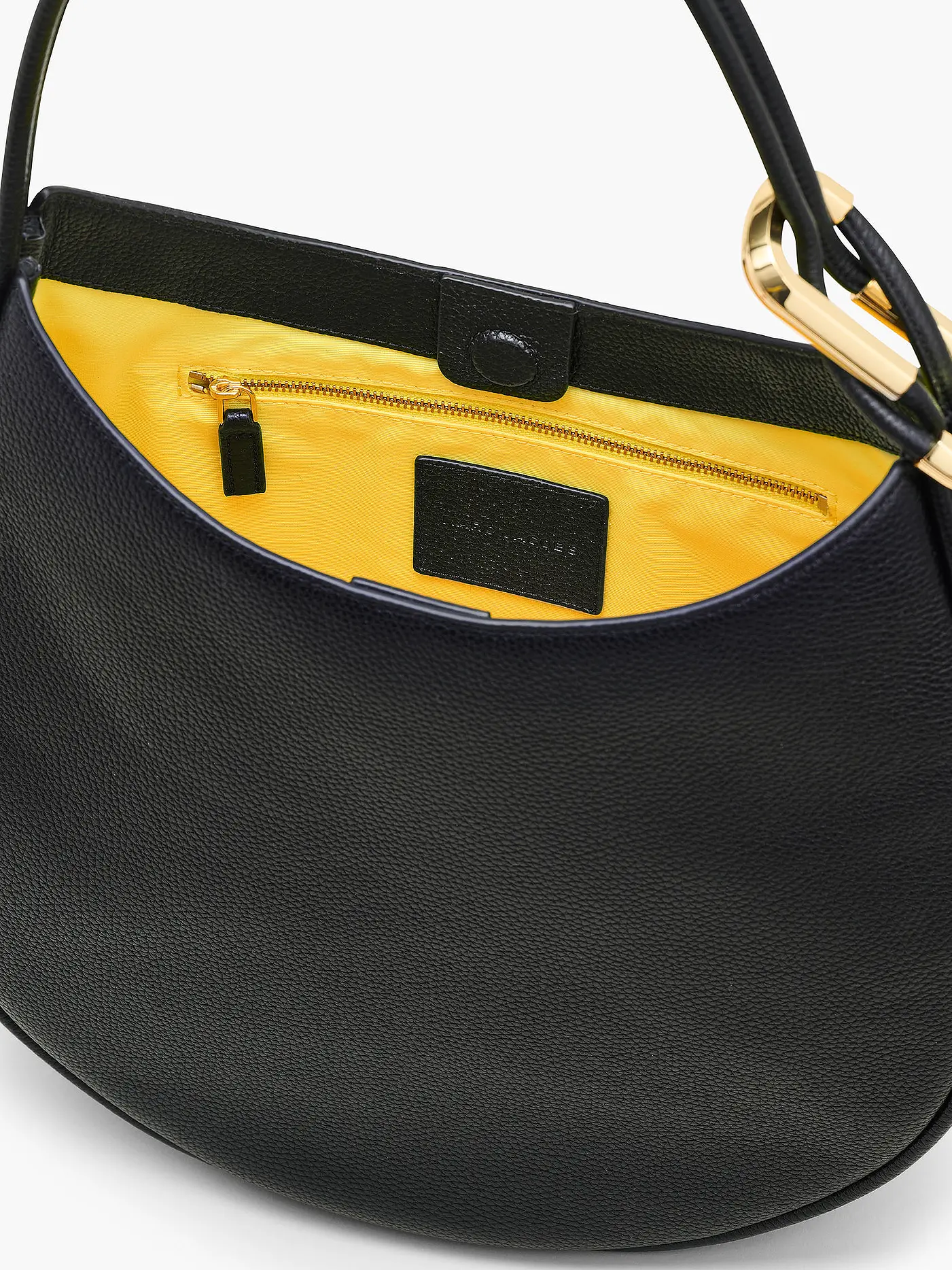 MARC JACOBS | Ledertasche - Hobo Bag THE LARGE CRESCENT | schwarz