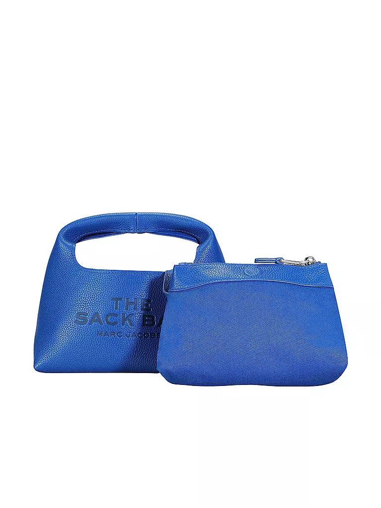 MARC JACOBS | Ledertasche - Hobo Bag THE MINI SACK | blau