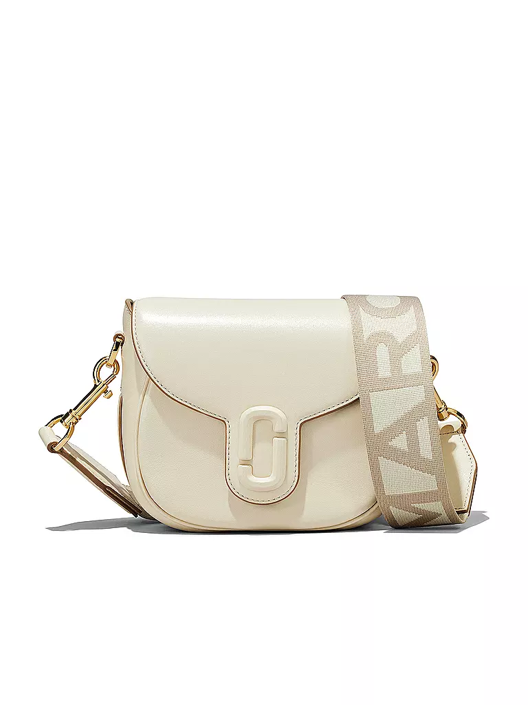 MARC JACOBS | Ledertasche - Mini Bag THE SMALL SADDLE BAG | weiss