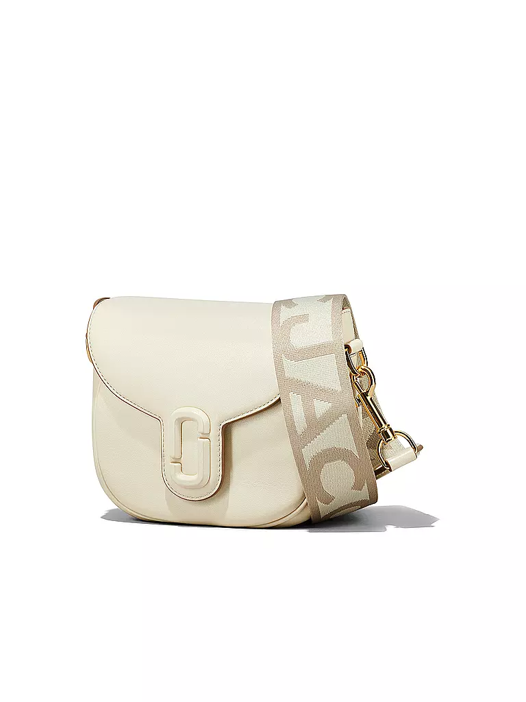 MARC JACOBS | Ledertasche - Mini Bag THE SMALL SADDLE BAG | weiss