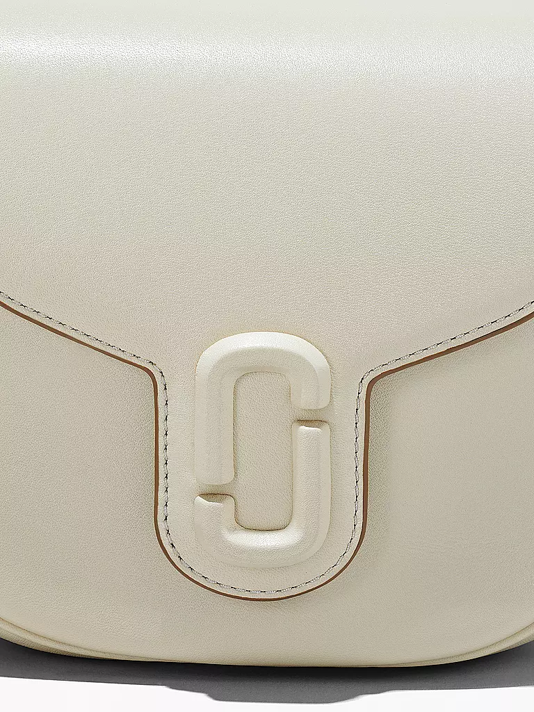 MARC JACOBS | Ledertasche - Mini Bag THE SMALL SADDLE BAG | weiss