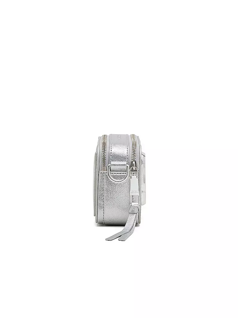 MARC JACOBS | Ledertasche - Mini Bag THE SNAPSHOT | silber