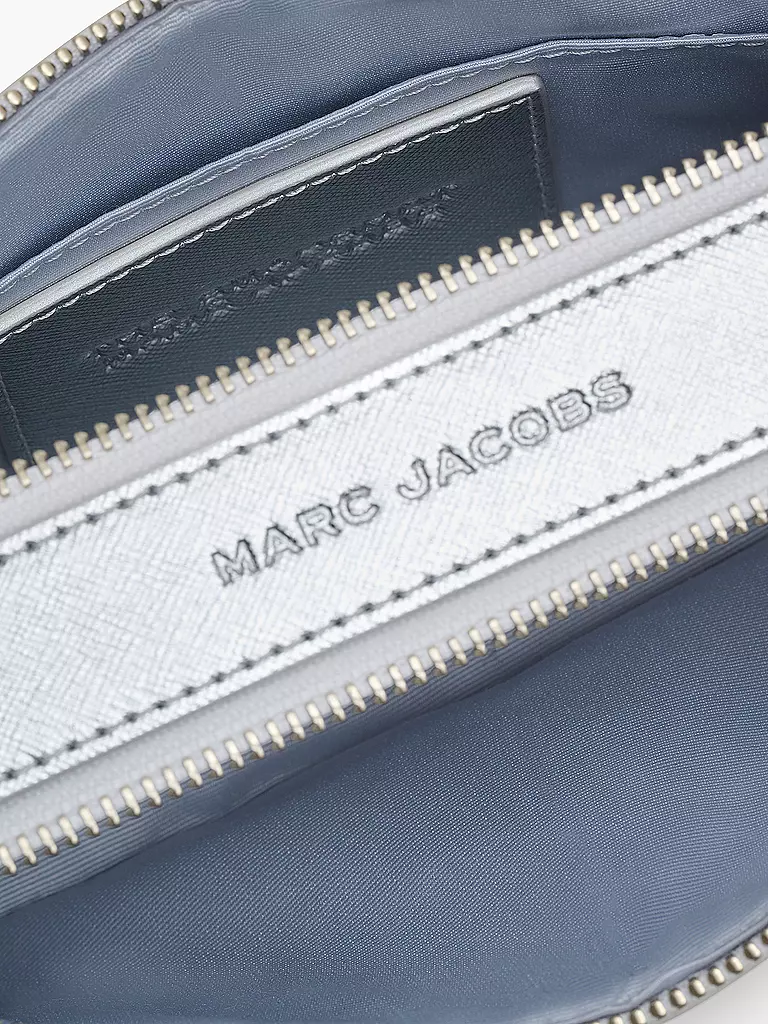 MARC JACOBS | Ledertasche - Mini Bag THE SNAPSHOT | silber