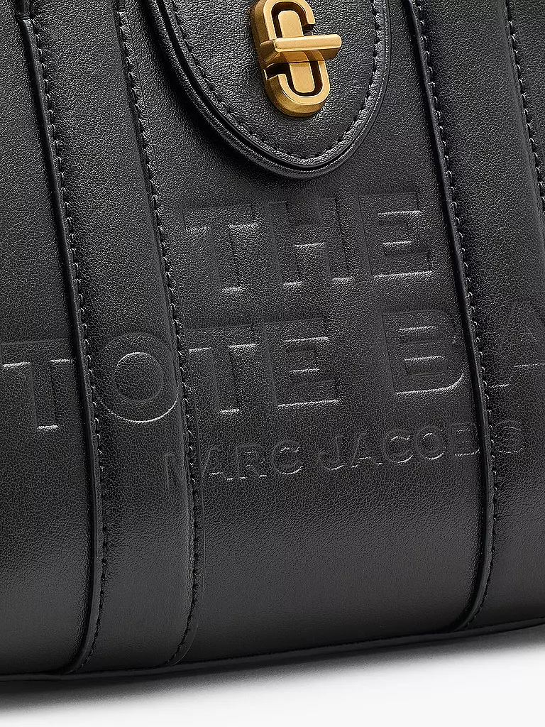 MARC JACOBS | Ledertasche - Mini Bag THE TURNLOCK CROSSBODY TOTE | weiss