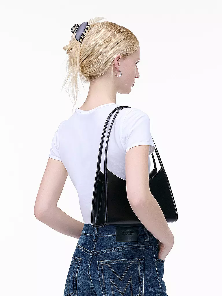 MARC JACOBS | Ledertasche - Schultertasche THE CLAW CLIP | schwarz