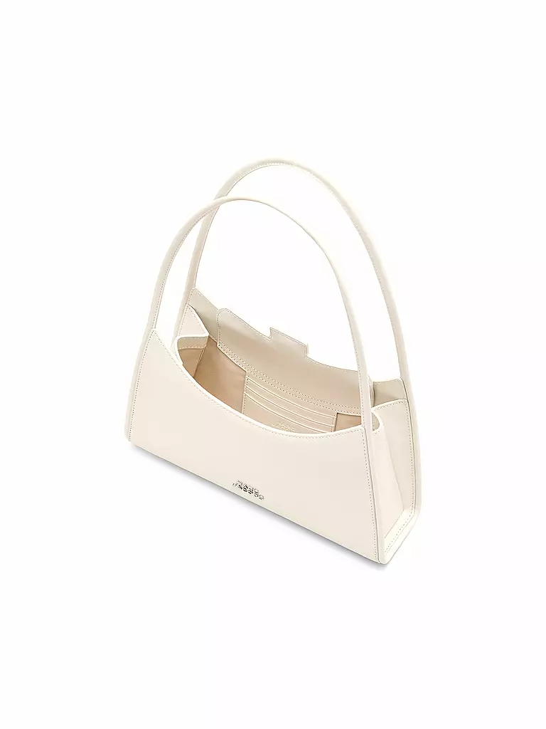 MARC JACOBS | Ledertasche - Schultertasche THE CLAW CLIP | weiss