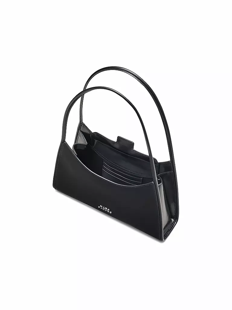 MARC JACOBS | Ledertasche - Schultertasche THE CLAW CLIP | schwarz