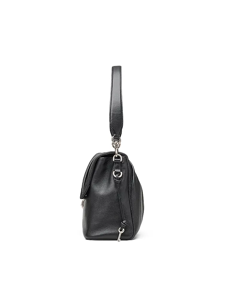 MARC JACOBS | Ledertasche - Schultertasche THE MESSENGER | Schwarz