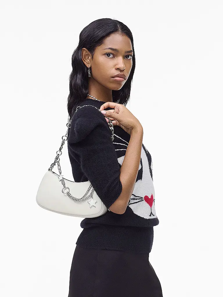MARC JACOBS | Ledertasche - Schultertasche THE SHOULDER BAG | Creme