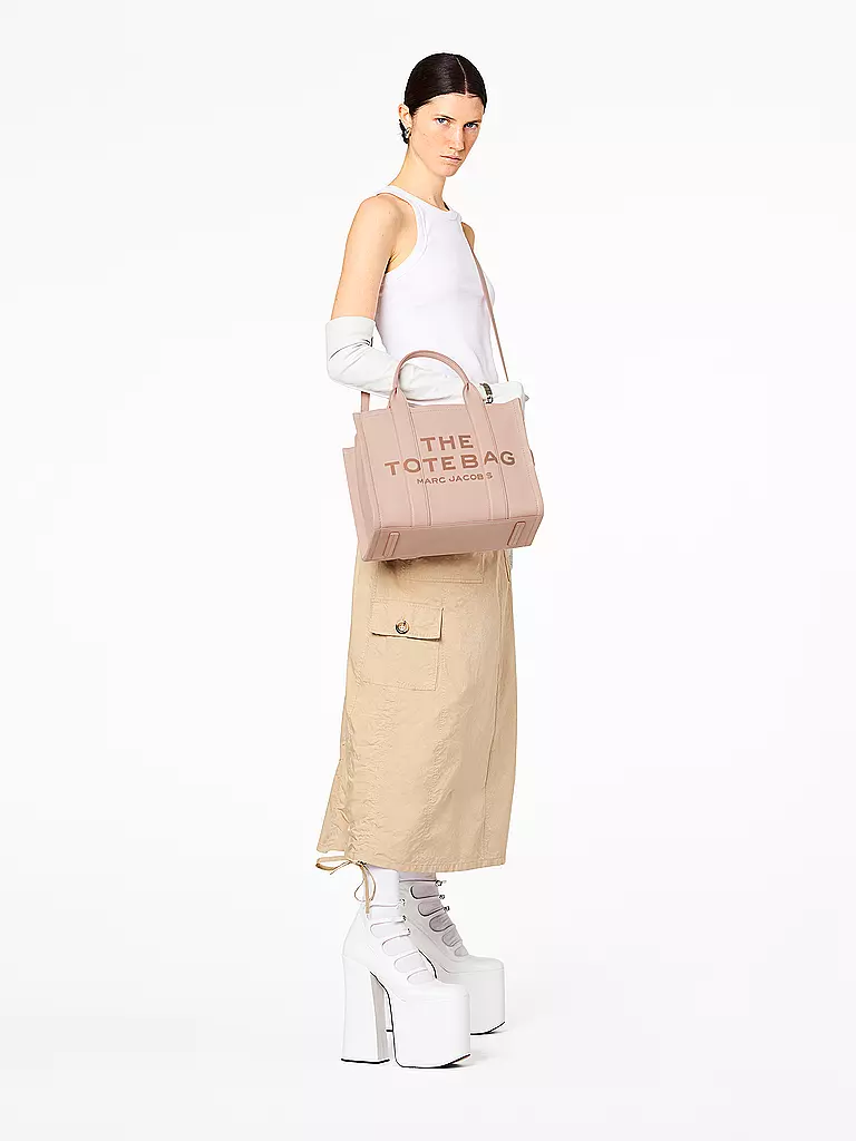 MARC JACOBS | Ledertasche - Tote Bag  THE MEDIUM TOTE LEATHER | rosa