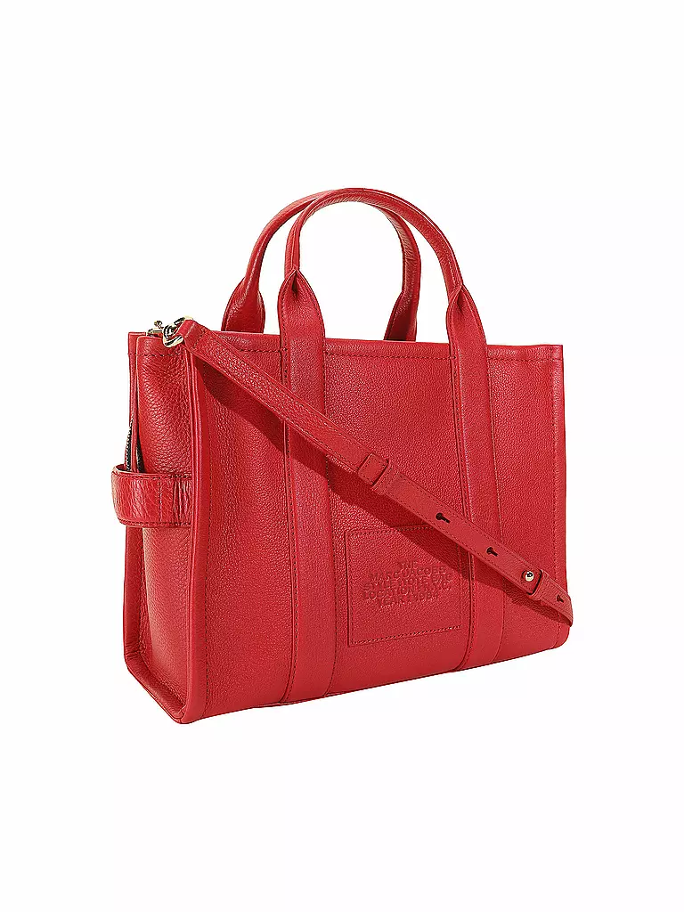 MARC JACOBS | Ledertasche - Tote Bag THE MEDIUM TOTE BAG LEATHER | rot