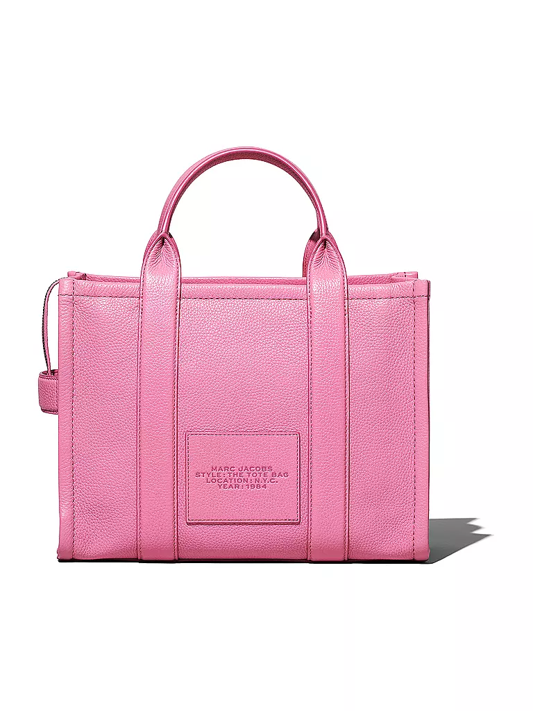 MARC JACOBS | Ledertasche - Tote Bag THE MEDIUM TOTE BAG LEATHER | pink