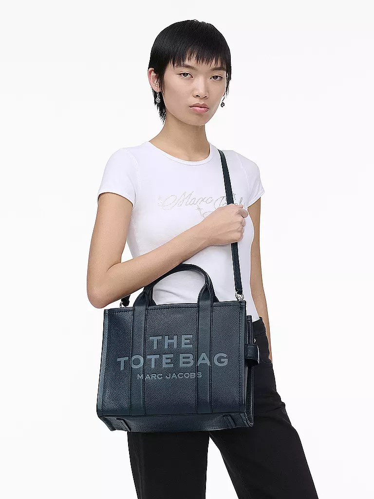MARC JACOBS | Ledertasche - Tote Bag THE MEDIUM TOTE LEATHER | grün