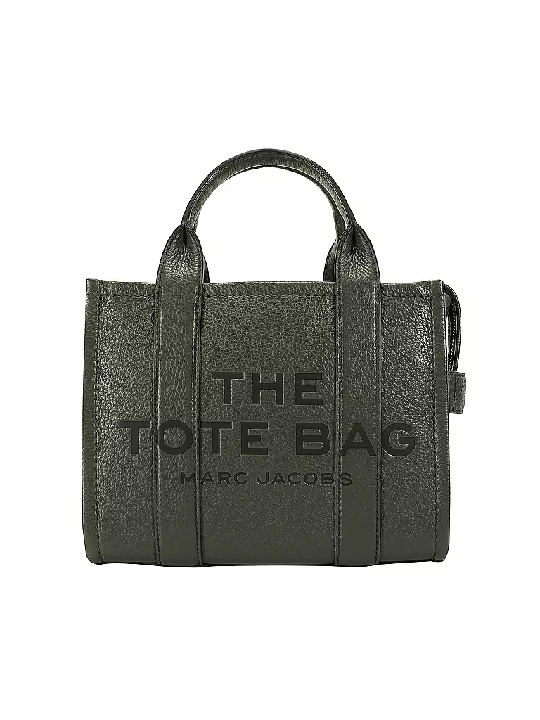 MARC JACOBS | Ledertasche - Tote Bag THE SMALL TOTE LEATHER | olive