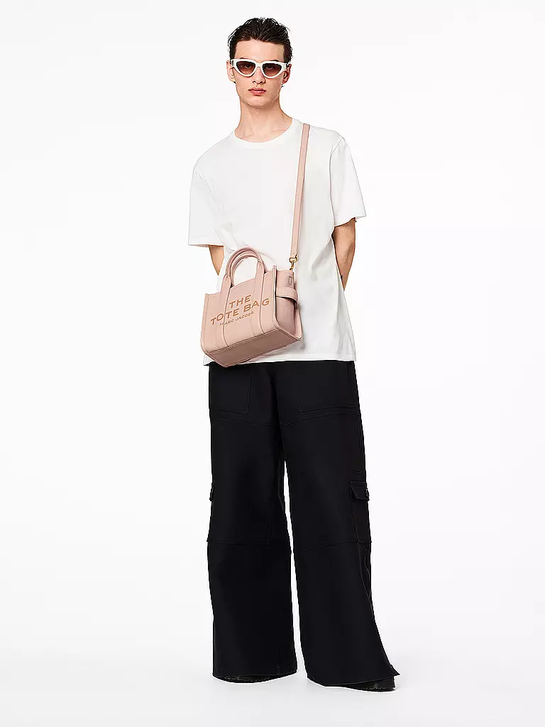 MARC JACOBS | Ledertasche - Tote Bag THE SMALL TOTE LEATHER | rosa