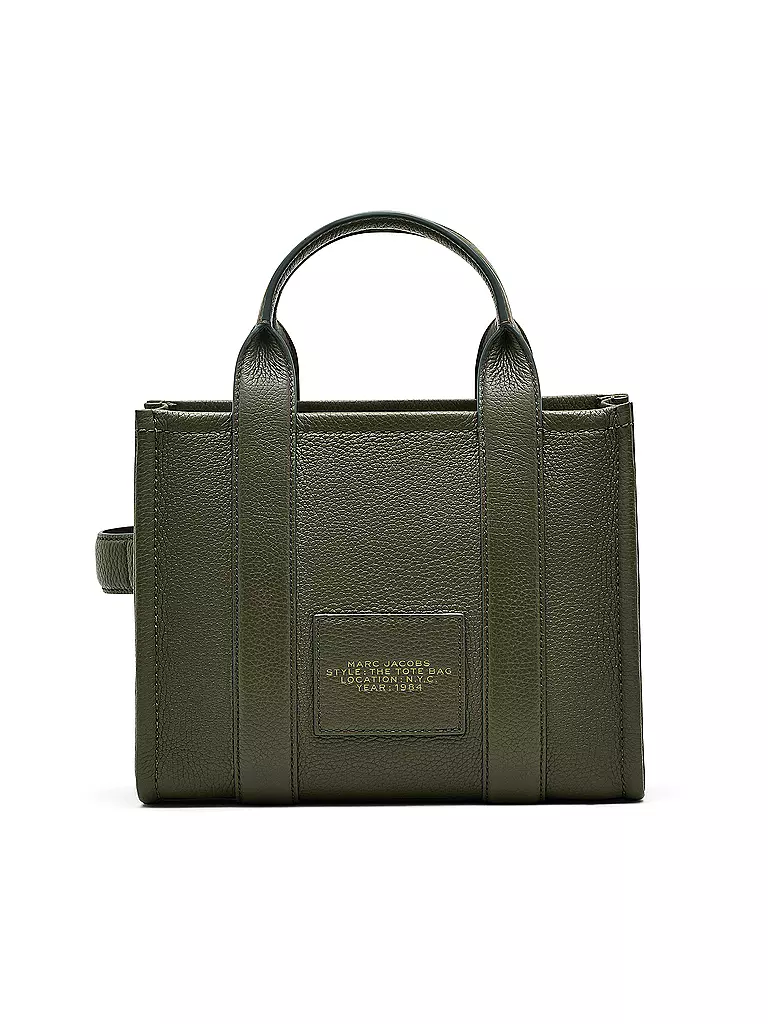 MARC JACOBS | Ledertasche - Tote Bag THE SMALL TOTE LEATHER | olive