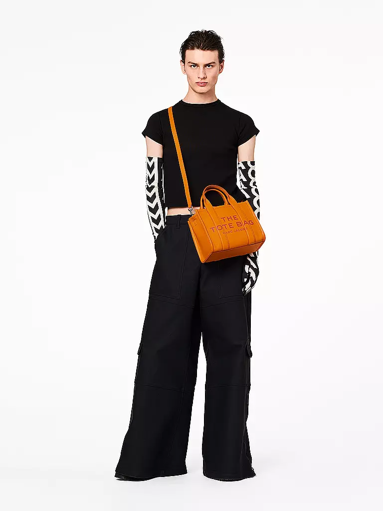 MARC JACOBS | Ledertasche - Tote Bag THE SMALL TOTE LEATHER | orange