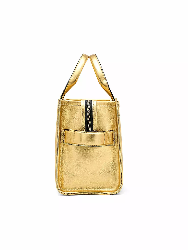 MARC JACOBS | Ledertasche - Tote Bag THE SMALL TOTE LEATHER | silber