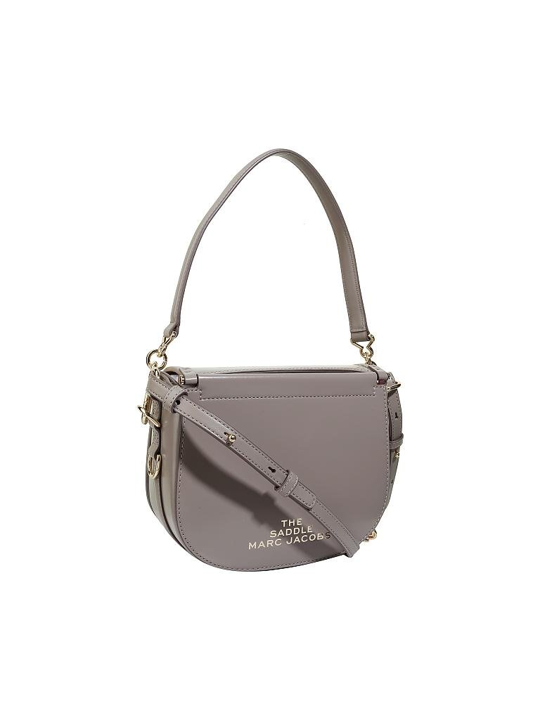 MARC JACOBS | Ledertasche - Umhängetasche " The Saddle Bag " | grau