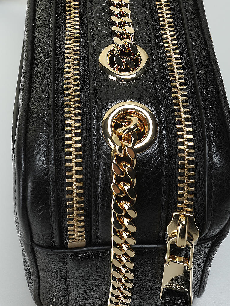 MARC JACOBS | Ledertasche - Umhängetasche Glam Shot 21 | schwarz