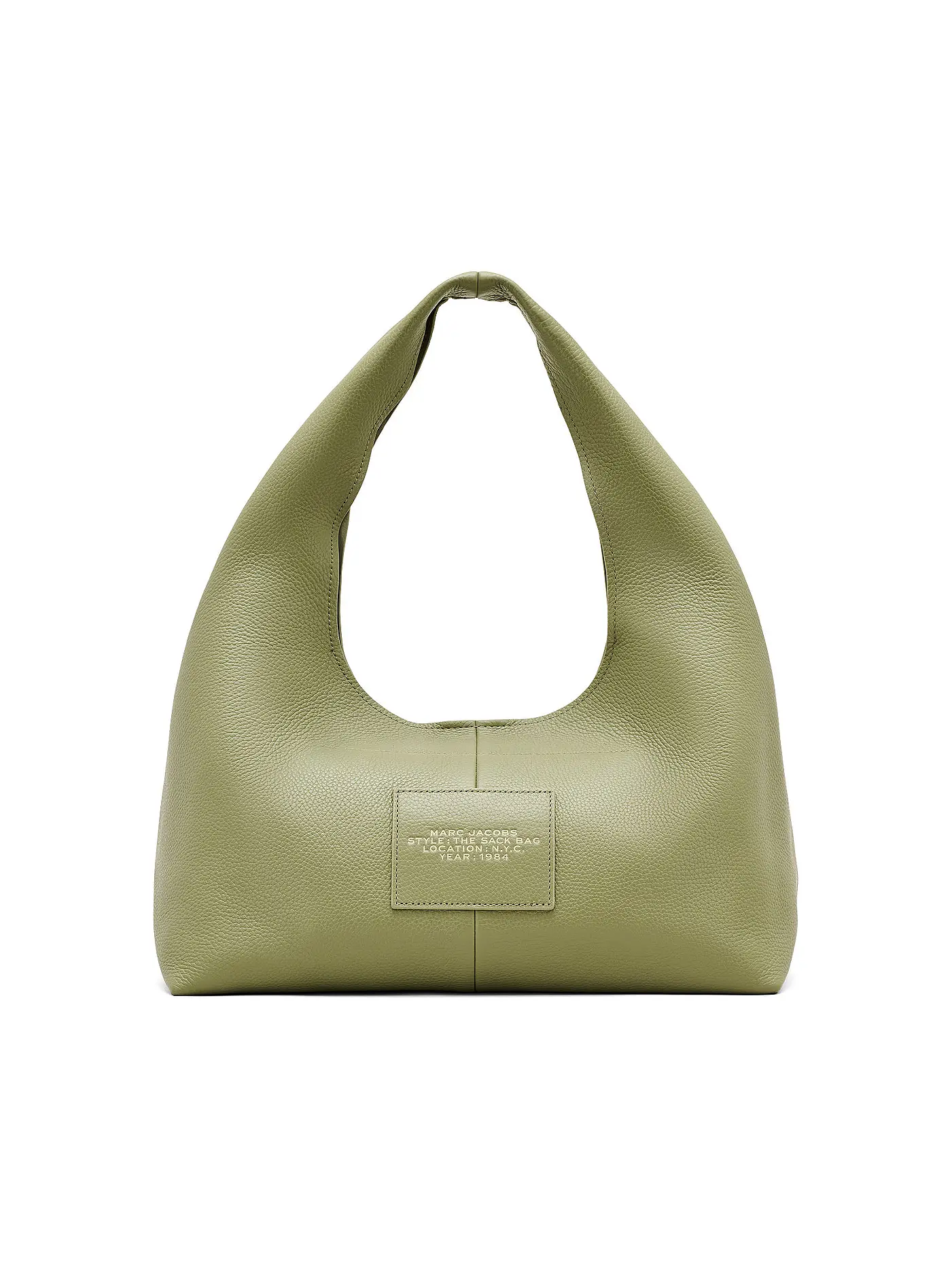 MARC JACOBS | Ledertasche - Umhängetasche THE SACK BAG | grün