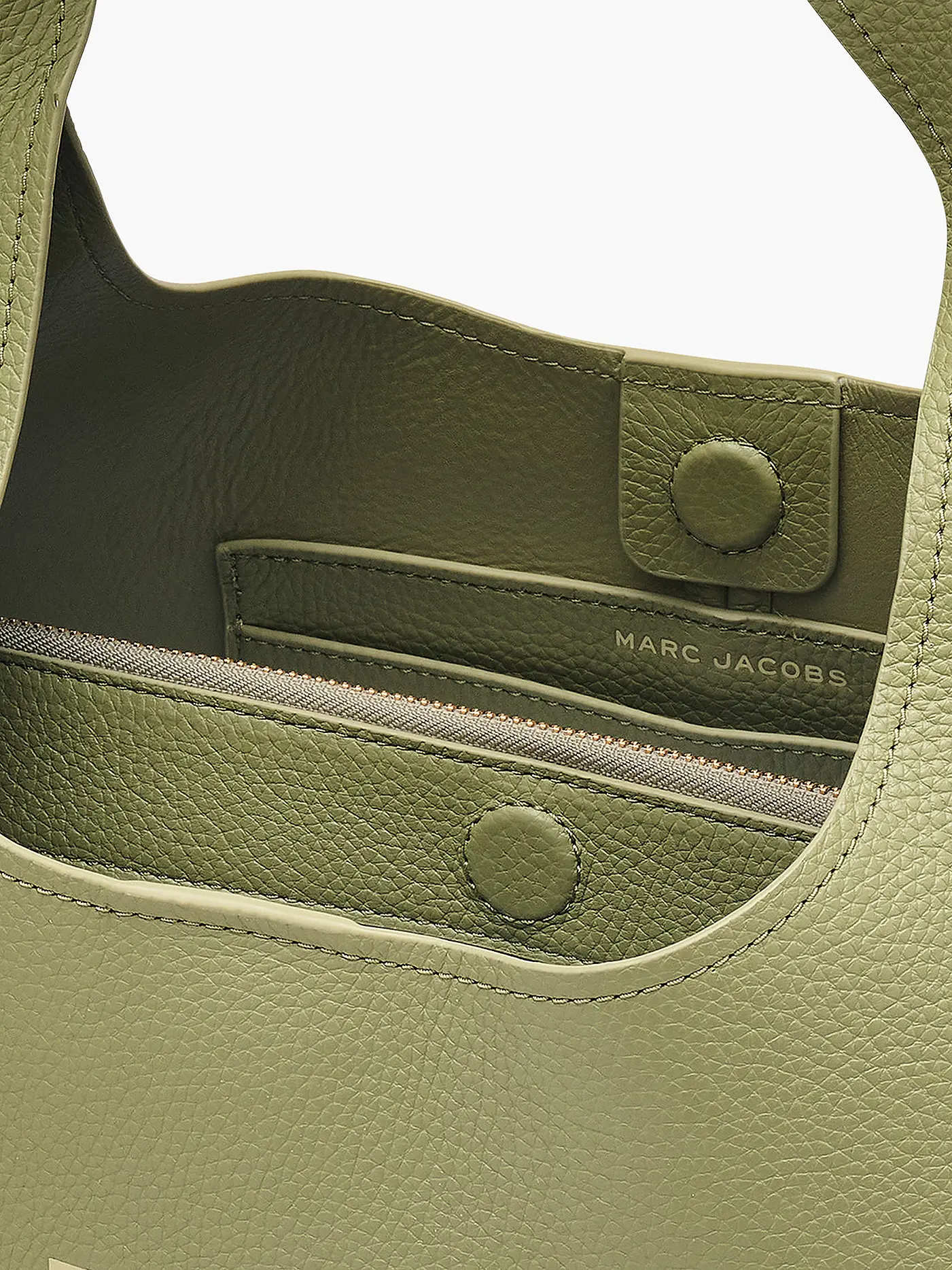 MARC JACOBS | Ledertasche - Umhängetasche THE SACK BAG | grün