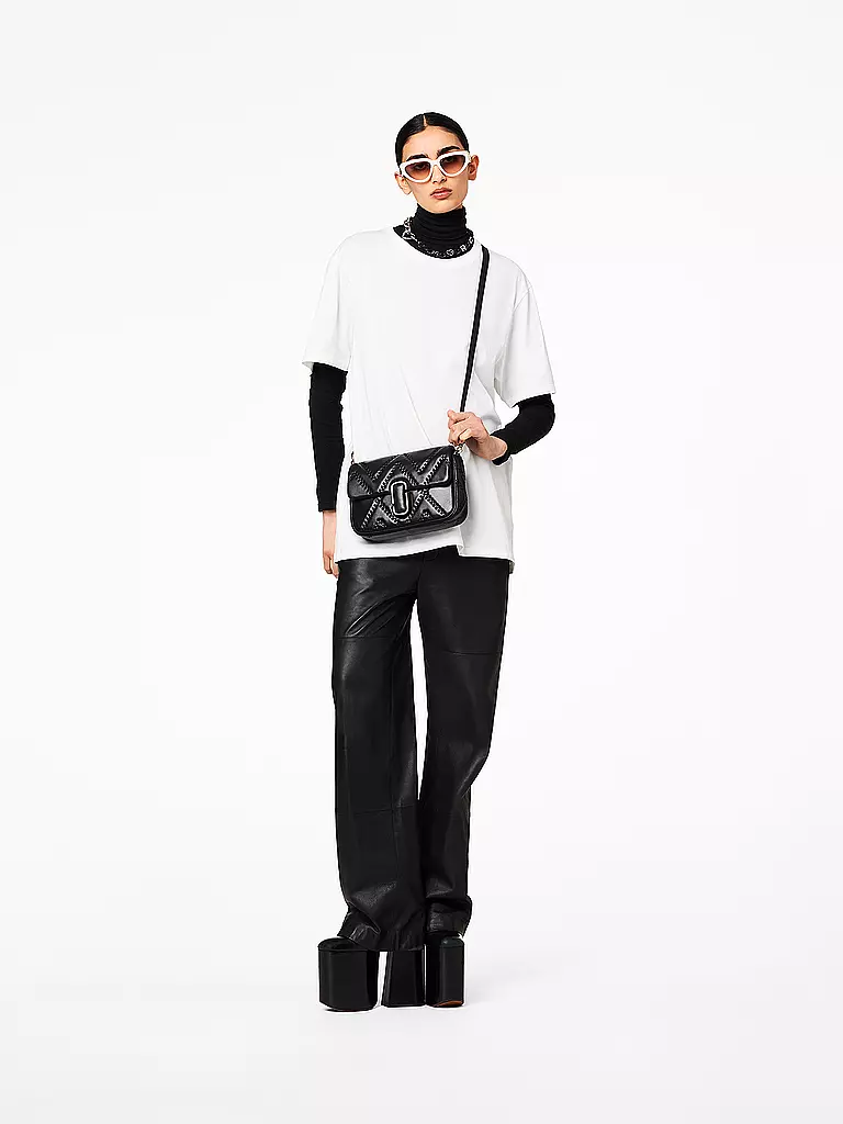 MARC JACOBS | Ledertasche - Umhängetasche THE SHOULDER BAG | schwarz