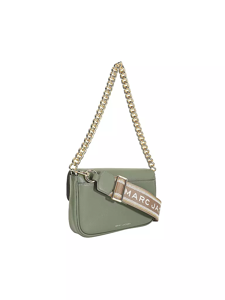 MARC JACOBS | Ledertasche - Umhängetasche THE SOFT SHOULDER BAG | olive