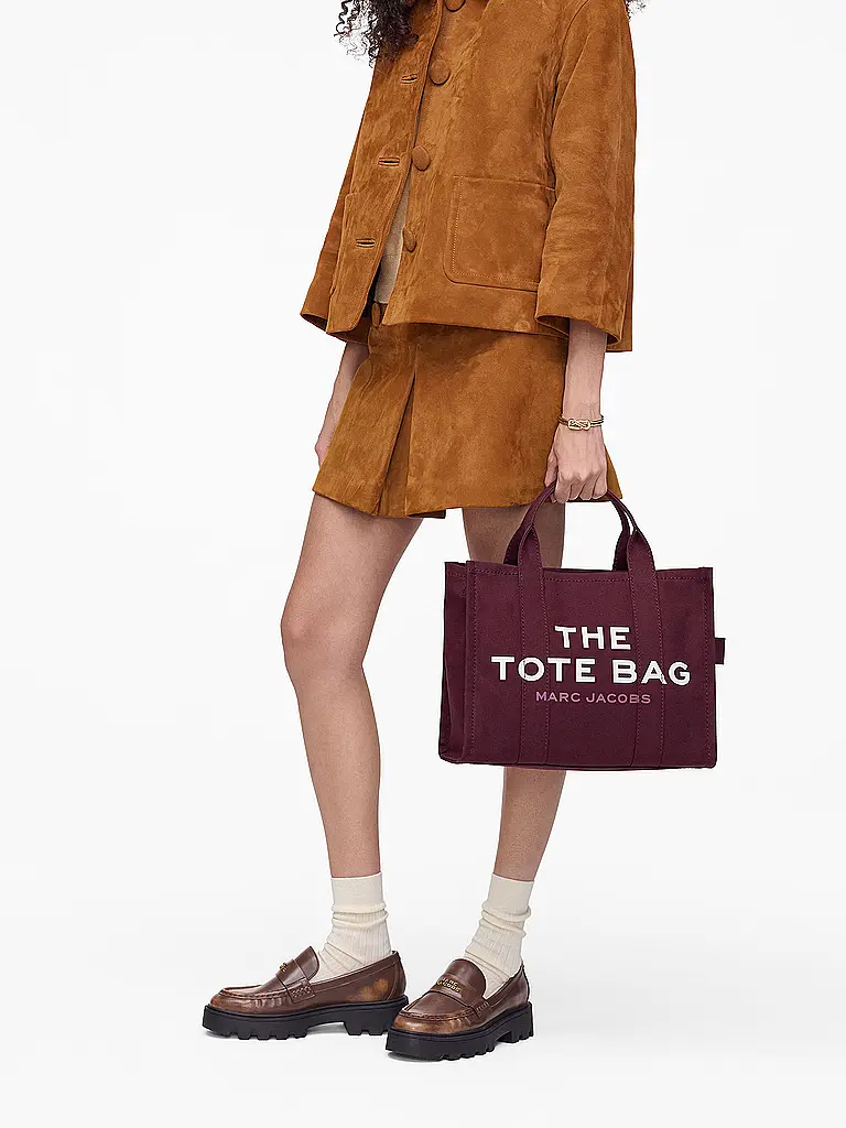 MARC JACOBS | Tasche - Tote Bag THE MEDIUM TOTE CANVAS | dunkelrot