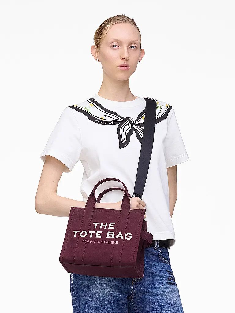 MARC JACOBS | Tasche - Tote Bag THE SMALL TOTE  | dunkelrot