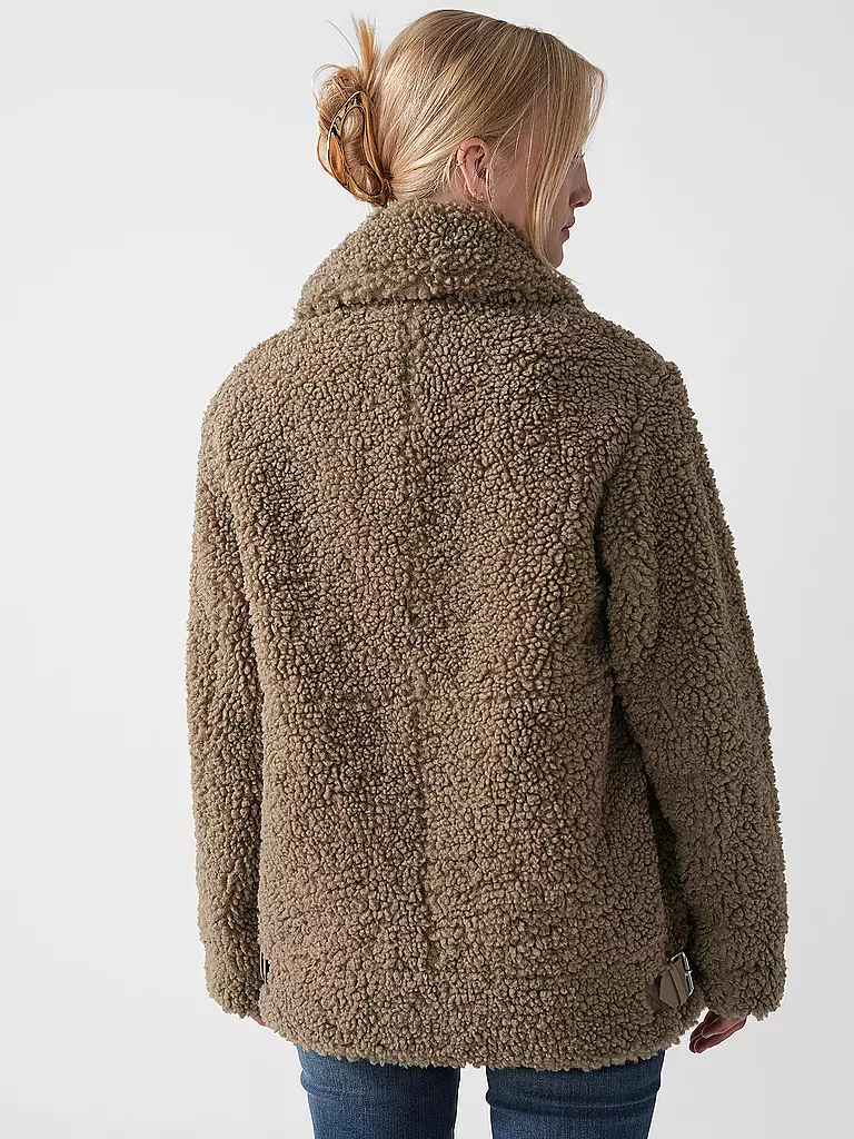MARC O' POLO DENIM | Jacke in Felloptik  | braun