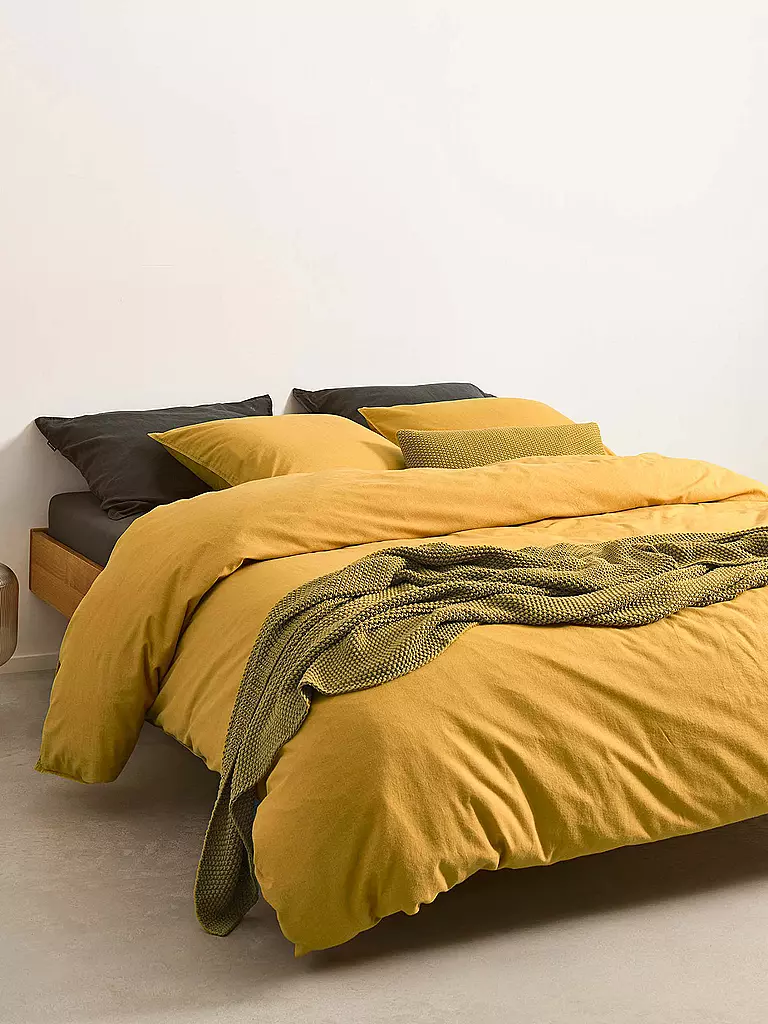 MARC O'POLO HOME | Bettwäsche Garnitur 70x90cm/140x200cm Senja Golden Yellow | gelb