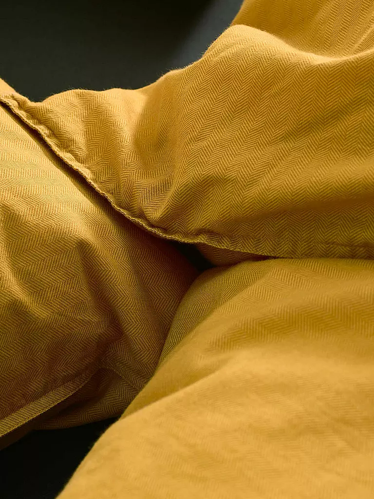 MARC O'POLO HOME | Bettwäsche Garnitur 70x90cm/140x200cm Senja Golden Yellow | gelb