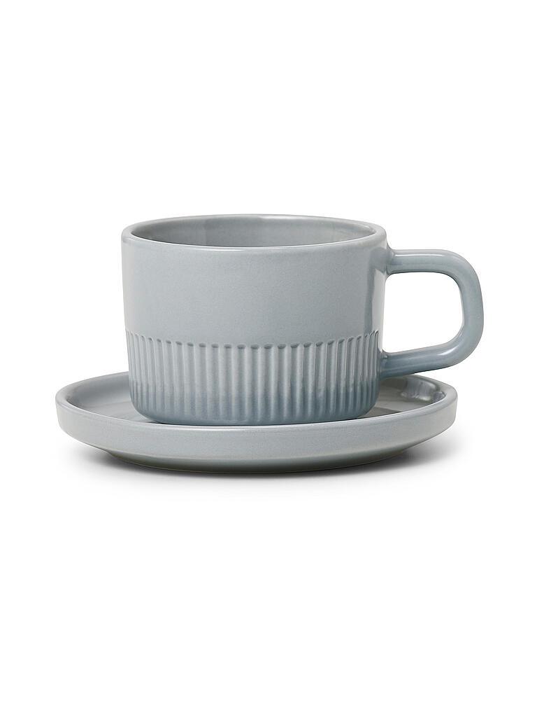 MARC O'POLO HOME | Espressotasse mit Untertasse Moments 10cl Soft Grey | grau