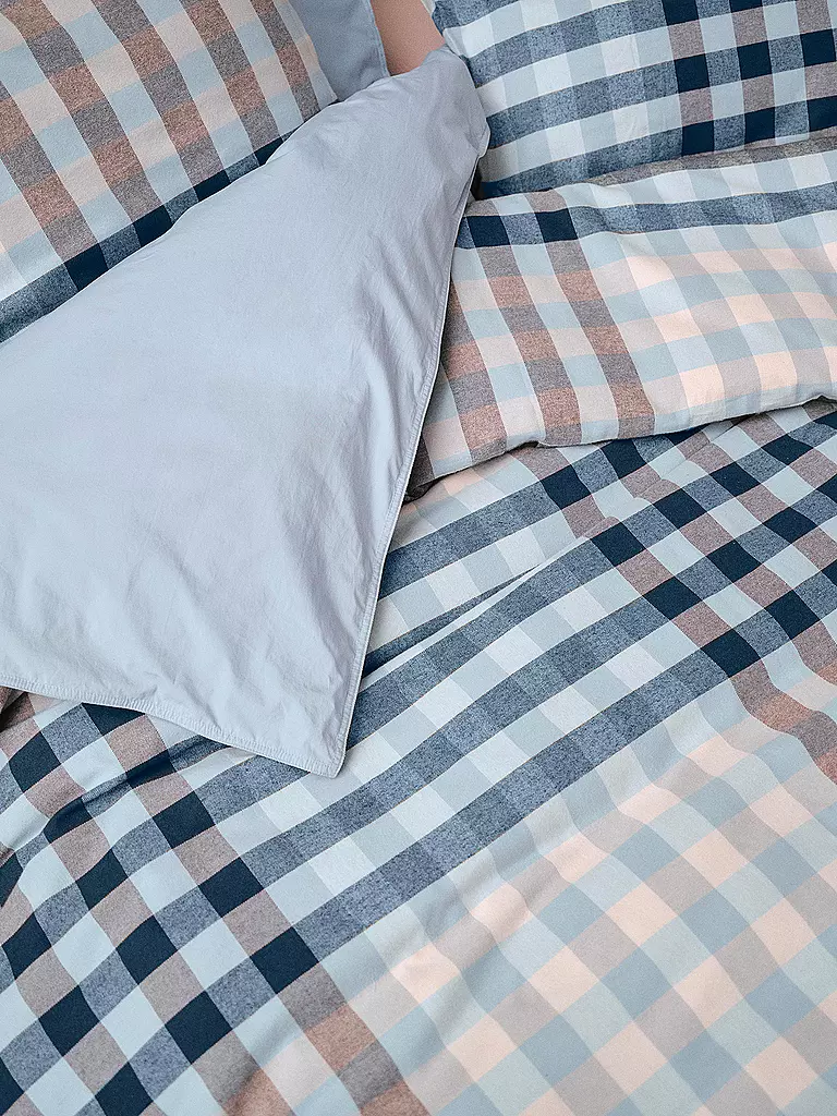 MARC O'POLO HOME | Flanell Bettwäsche KLAUDI 70x90cm/140x200cm Powder Blue | hellblau