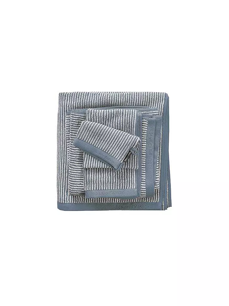 MARC O'POLO HOME | Handtuch 50x100cm "T.Tone Stripe" (smoke/blue) | blau