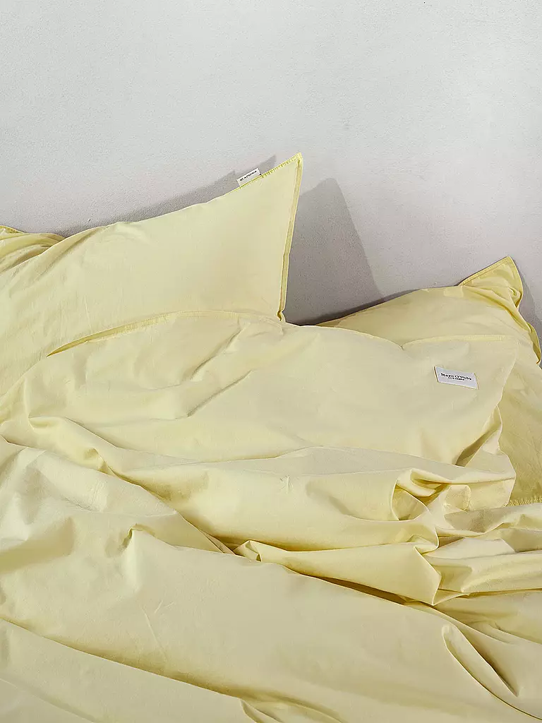 MARC O'POLO HOME | Perkal Bettwäsche Tove 70x90cm / 140x200cm Pale Yellow | gelb