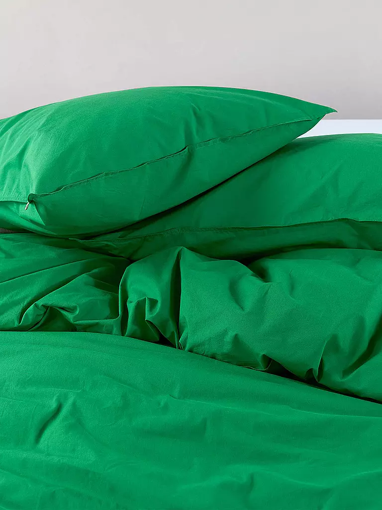 MARC O'POLO HOME | Perkal Bettwäsche Tove 70x90cm / 140x200cm Vivid Green | grün