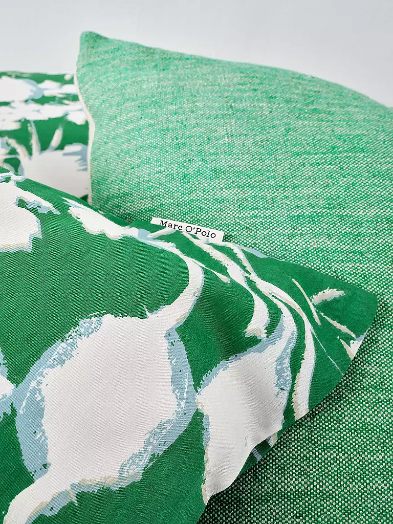 MARC O'POLO HOME | Satin Bettwäsche HANNE 70x90cm / 140x200cm Vivid Green | grün