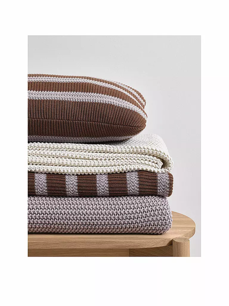 MARC O'POLO HOME | Tagesdecke - Plaid Nordic Knit 130x170cm Lavender Mist | lila