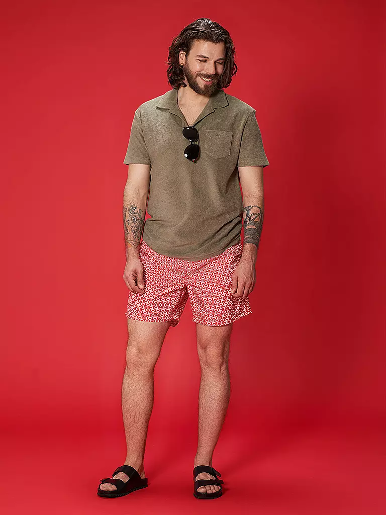 MARC O'POLO | Badeshorts | rot