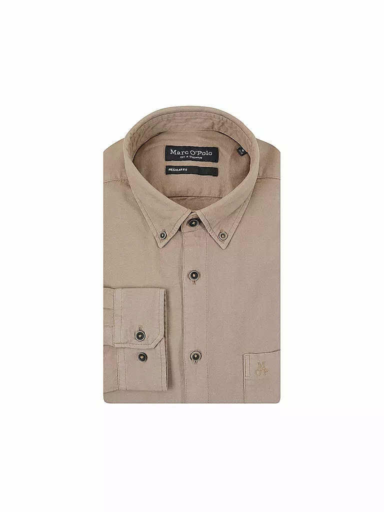 MARC O'POLO | Hemd Regular Fit  | Camel