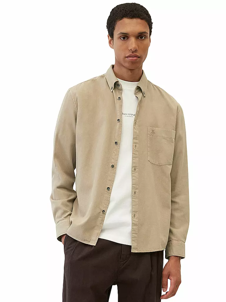 MARC O'POLO | Hemd Regular Fit  | Camel