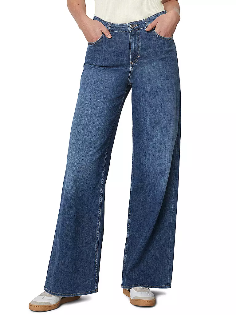 MARC O'POLO | Highwaist Jeans Straight Fit | blau