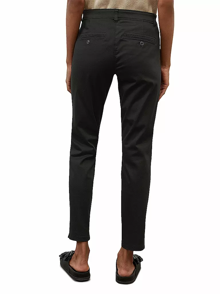 MARC O'POLO | Hose "Laxa" (Highwaist) | schwarz