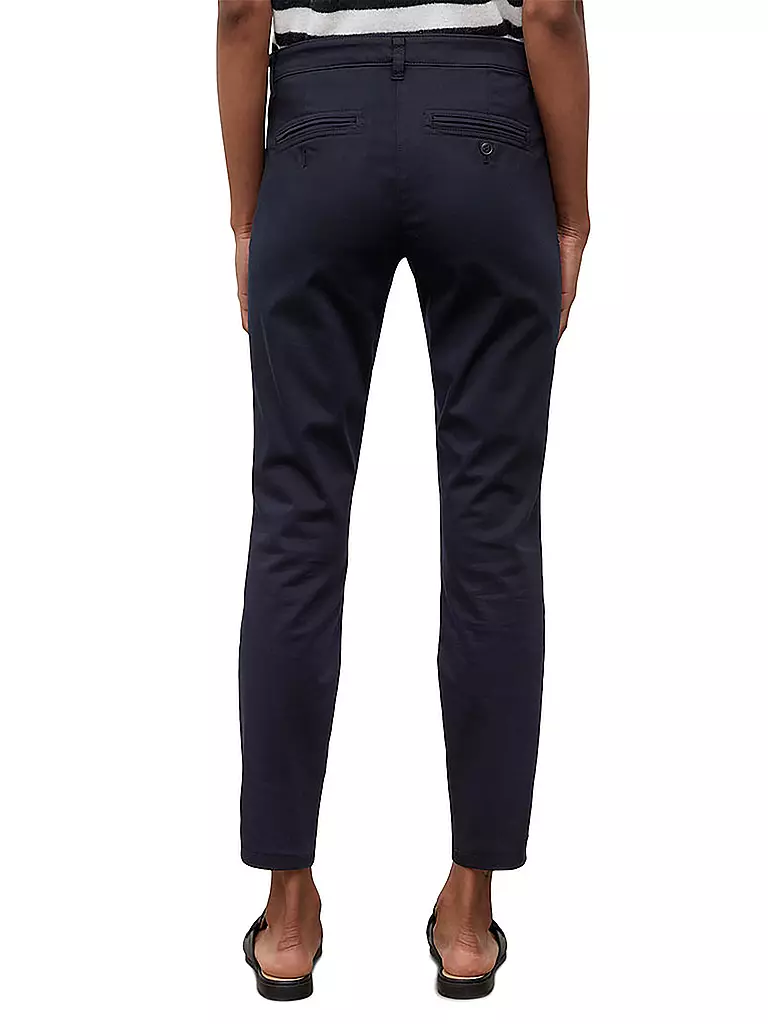 MARC O'POLO | Hose "Laxa" (Highwaist) | blau