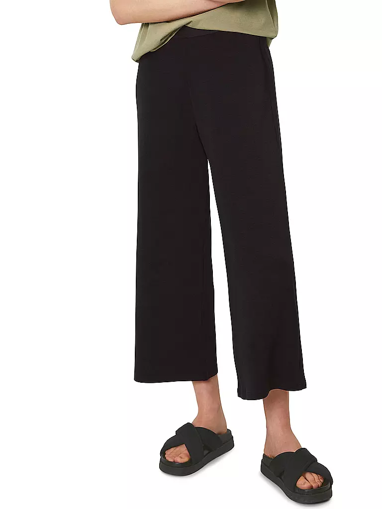 MARC O'POLO | Hose Wide Leg | schwarz