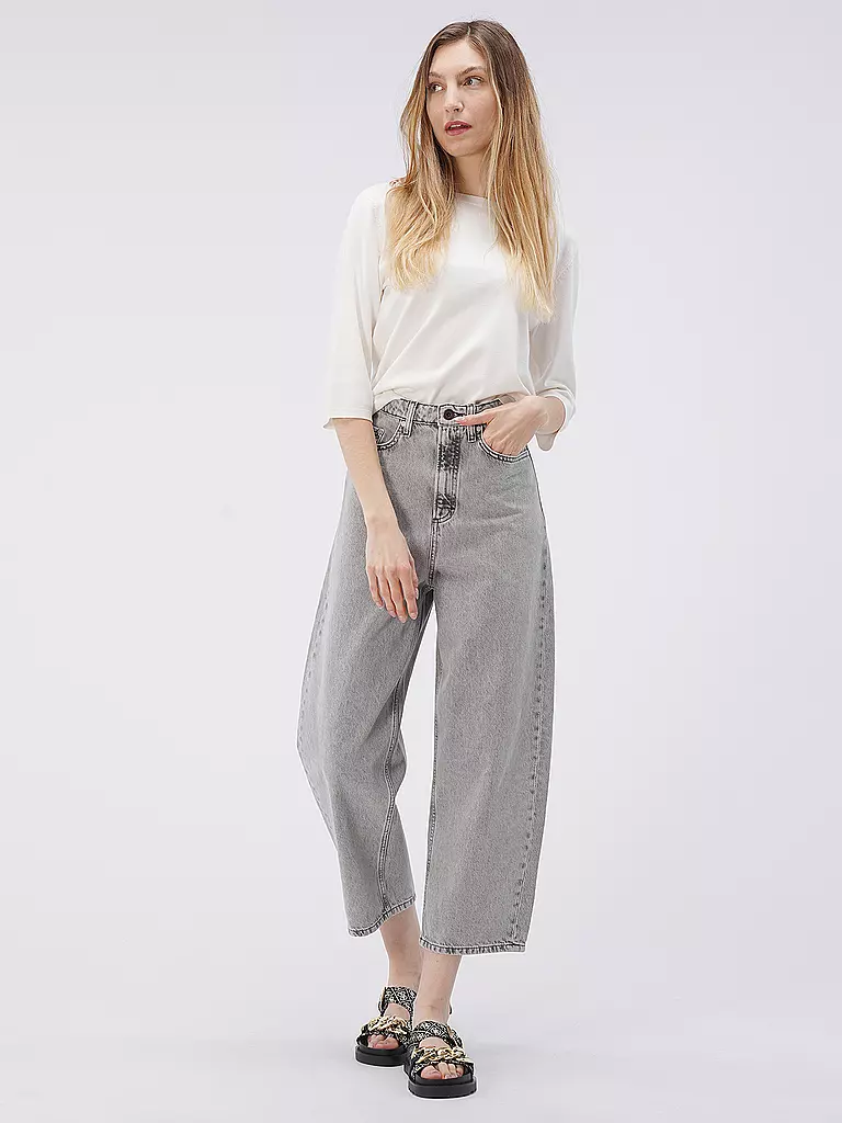 MARC O'POLO | Jeans Wide Leg 7/8 FEPPLA | hellgrau