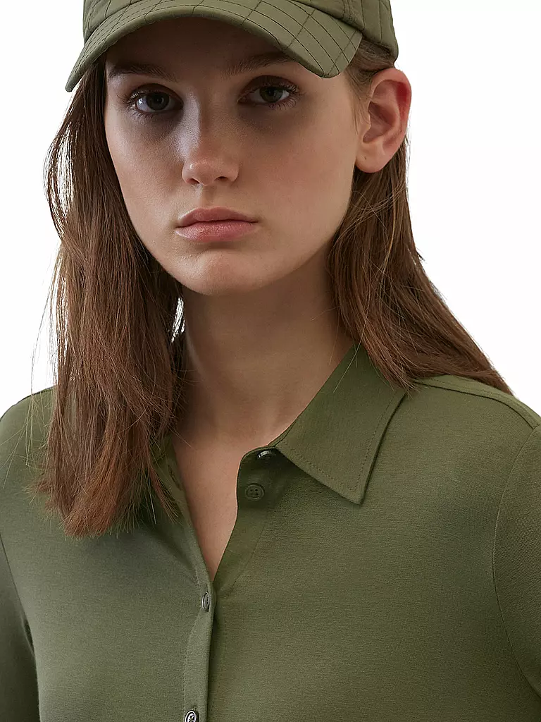 MARC O'POLO | Jerseybluse | olive