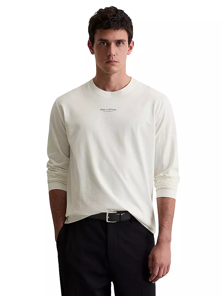 MARC O'POLO | Langarmshirt  | weiss